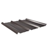 Damwandplaat 45/333 Chocoladebruin, hoofdaanzicht, 0,75 mm staal met 25 µm polyestercoating