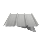 Damwandplaat 45/333 Zilver-Metallic met zichtbaar anti-condensvlies aan de snijkant