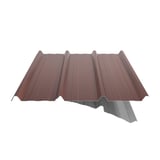Damwandplaat 45/333 aluminium Roodbruin met anti-condensvlies, perspectivische dwarsdoorsnede