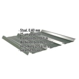 Damwandplaat 45/333 | Dak | Restpartij | Staal 0,40 mm | 25 µm Polyester | 6020 - Chroomoxydegroen