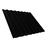 Damwandplaat T18DR Gitzwart (RAL 9005) 0,50 mm, hoofdaanzicht