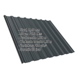 Damwandplaat T18DR antracietgrijs, 0,50 mm, PURLAK® 50 µm coating, met ingebedde specificaties