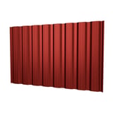 Damwandplaat T18DR 0,50 mm Kersrood PURLAK coating hoofdweergave