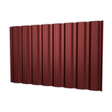 Damwandplaat T18DR wand, Roodbruin RAL 8012, 0,63 mm, hoofdweergave