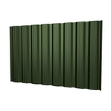 Damwandplaat T18DR wand Chroomoxydegroen, 0,75 mm, hoofdaanzicht, 25 µm polyester coating