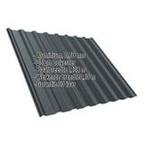 Damwandplaat T20M aluminium 0,70 mm antracietgrijs, met ingebedde productgegevens