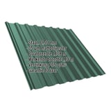 Damwandplaat T20M mosgroen 0,50 mm met matpolyester coating en ingebedde specificaties