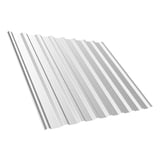Damwandplaat T20M lichtgrijs (RAL 7035) 0,50 mm, hoofdaanzicht schuin