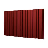 Damwandplaat T20M wand kersrood, 0,75 mm, hoofdweergave van het profiel