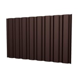 Damwandplaat T20M wand, 0,75 mm staal, RAL 8017 chocoladebruin, hoofdaanzicht