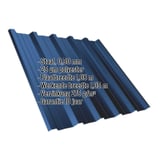 Damwandplaat T35DR Gentiaanblauw, 0,50 mm, met ingebedde technische gegevens en coating