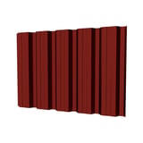 Damwandplaat T35DR wand kersrood 0,50 mm matpolyester, hoofdweergave van het profiel