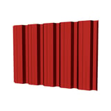 Damwandplaat T35DR wand Koraalrood RAL 3016, 0,50 mm, hoofdaanzicht