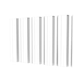 Damwandplaat T35DR wand Zuiverwit, 0,75 mm, hoofdweergave van de profielstructuur