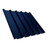 Damwandplaat T35M van staal 0,50 mm in Gentiaanblauw (RAL 5010) met 25 µm polyestercoating