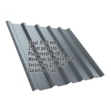 Damwandplaat T35MD Pelsgrijs, 0,50 mm, met ingebedde technische gegevens