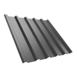 Damwandplaat T35MD dak, grijs aluminiumkleurig, 0,75 mm staal met 25 µm polyestercoating