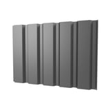 Damwandplaat T35M wand, grijs aluminiumkleurig (RAL9007), 0,50 mm dikte, 25 µm polyester coating