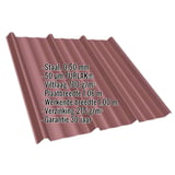 Damwandplaat T45/333M | Dak | Anti-Drup 700 g/m² | Staal 0,50 mm | 50 µm PURLAK® | 8012 - Roodbruin
