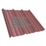 Damwandplaat T45/333MD aluminium 0,70 mm roodbruin, met ingebedde productdetails