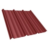 Damwandplaat T45/333MD kersrood 0,50 mm, hoofdaanzicht