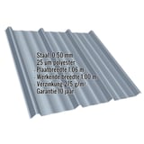 Damwandplaat T45/333MD Pelsgrijs, 0,50 mm staal, met ingebedde specificaties