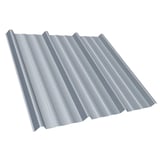 Damwandplaat T45/333MD Zilver-Metallic 0,50 mm, bovenaanzicht