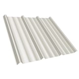 Damwandplaat T45/333MD staal, 0,75 mm, zuiverwit, 25 µm polyestercoating, hoofdaanzicht