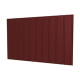 Damwandplaat T7M wand, roodbruin RAL 8012, aluminium 0,70 mm, hoofdaanzicht