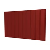 Damwandplaat T7M wand Kersrood, 0,50 mm staal met 25 µm polyestercoating, hoofdweergave