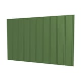 Damwandplaat T7M wand Resedagroen RAL 6011, 0,50 mm, 25 µm polyester, hoofdaanzicht