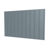Damwandplaat T7M Pelsgrijs RAL 7000, 0,50 mm staal, 25 µm polyestercoating, hoofdaanzicht