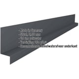 Dorpel | 130 x 40 x 30 x 2100 mm | 100° | Staal 0,50 mm | 25 µm Polyester | 7016 - Antracietgrijs