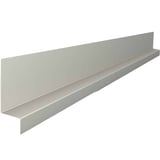 Plint Grijswit (RAL 9002) van staal 0,50 mm, 25 µm polyester, hoofdaanzicht