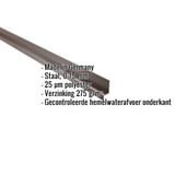 Sokkelprofiel Notenbruin (RAL 8011) van staal, 0,75 mm, met 25 µm polyestercoating en productinformatie