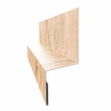 Plint Type 1 Esdoorn 0,50 mm staal met 35 µm matpolyester coating, hoofdaanzicht