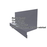 Sokkelprofiel Type 2 van staal, grafietgrijs RAL 7024, met ingebedde productdetails