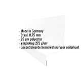 Sokkelprofiel Type 2 staal 0,75 mm, lichtgrijs, met ingebedde productgegevens