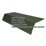 Dakgootprofiel staal 0,50 mm groen met PURMAT coating, specificaties weergegeven