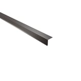 Dakgootprofiel staal 0,75 mm chocoladebruin RAL 8017, bovenaanzicht schuin