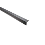 Dakgootprofiel antracietgrijs, 0,50 mm staal, 60 µm Puramid coating, bovenaanzicht schuin