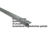 Dakgootprofiel aluminium mosgroen, 0,70 mm dikte, met ingebedde productkenmerken