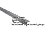 Dakgootprofiel aluminium antracietgrijs met ingebouwde gegevens: Made in Germany, 0,70 mm, 25 µm polyester