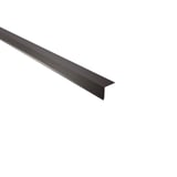 Dakgootprofiel staal 0,75 mm Chocoladebruin RAL 8017, bovenaanzicht schuin