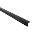 Dakgootprofiel 5x5 cm, 95 graden, donkergrijs, 0,50 mm staal, matpolyester gecoat, hoofdweergave
