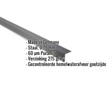 Dakgootprofiel antracietgrijs, 0,75 mm staal, 60 µm Puramid coating, met specificatielijst