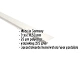 Dakrandprofiel Zuiverwit RAL 9010, 0,50 mm staal, met ingebouwde productgegevens