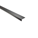 Dakgootprofiel Gitzwart RAL 9005 van staal 0,50 mm, 25 µm polyestercoating, hoofdaanzicht