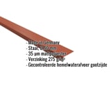 Dakgootprofiel Terracotta, 0,50 mm staal, 35 µm matpolyester coating, met ingebouwde specificaties