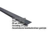 Dakgootprofiel antracietgrijs, 0,50 mm staal, Shimoco coating, met ingebedde specificaties